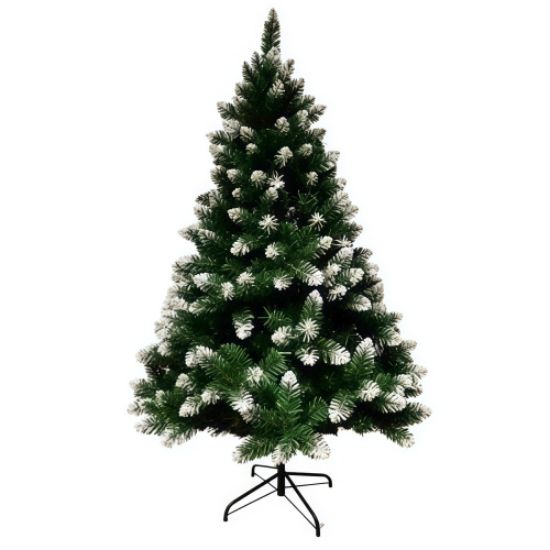 Snowy white-tipped Christmas tree