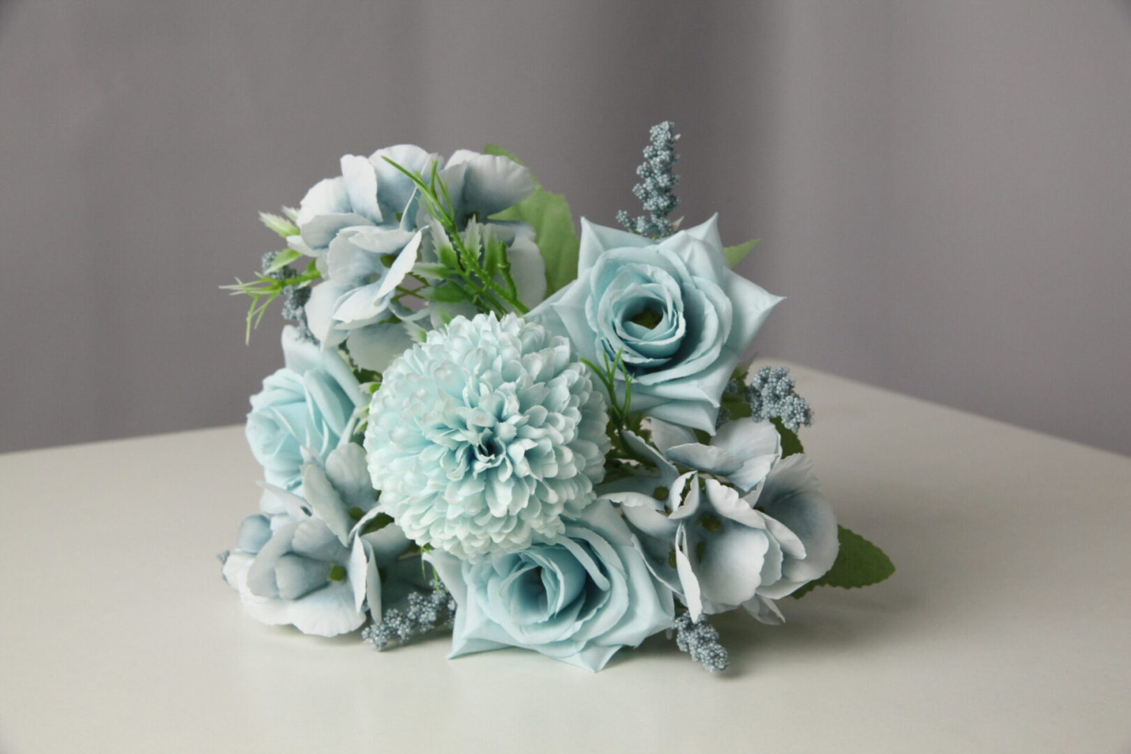 Soft blue floral option 1