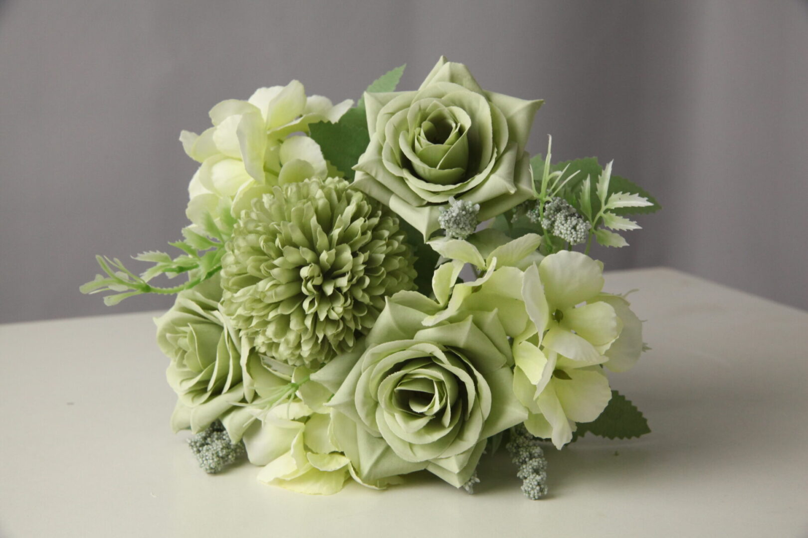Sage and green floral option 1