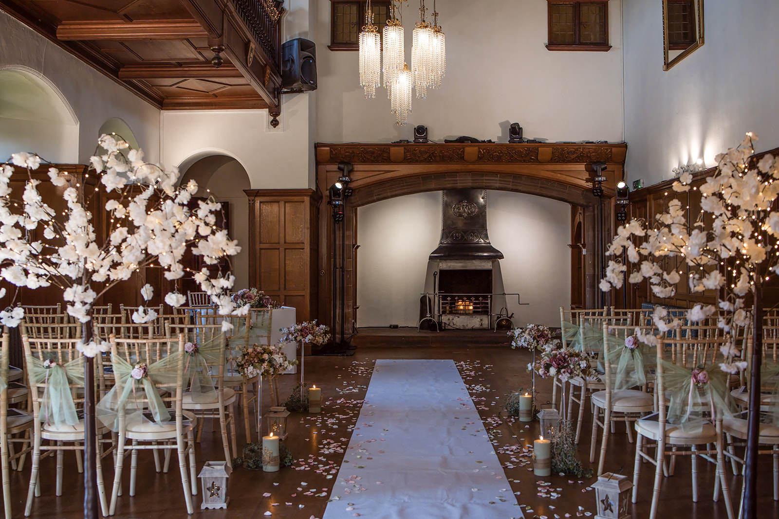 Elegant wedding ceremony venue
